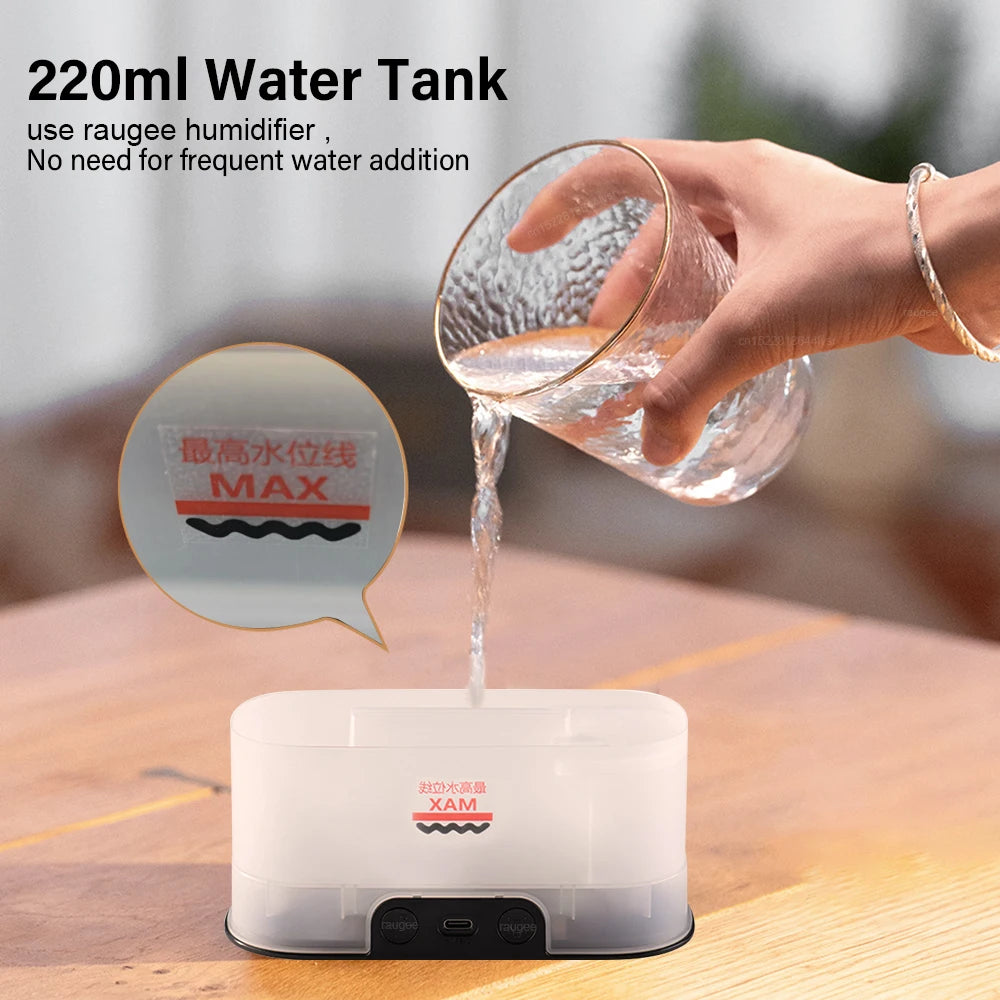 Flame Effect Aroma Diffuser — 3D Fire Humidifier & Essential Oil Diffuser