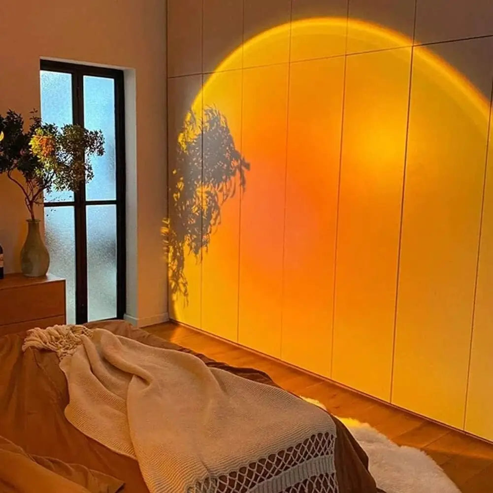Sunset Projection Lamp — Aesthetic Room Decor LED Night Light
